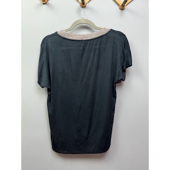 New England Patriots Shirt Womens Medium short sleeve‎ rose gold script t-shirt - Picture 2 of 5